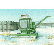 John Deere Combine, Winter 2017